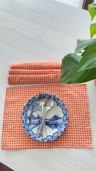 Pötikare Turuncu Amerikan Servis Seti