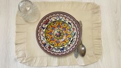 Fırfırlı Tekli Amerikan Servisi 45x35cm