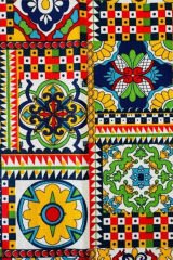 Renkli Keten Runner 40x140 cm
